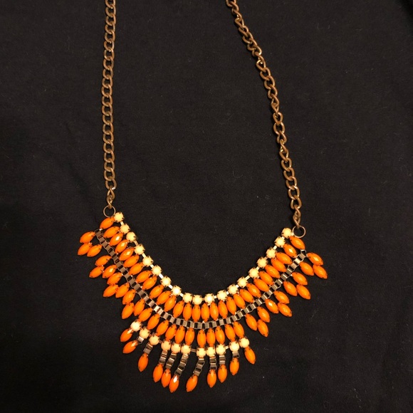 BaubleBar Jewelry - BaubleBar Orange & Peach Statement Necklace BaubleBar Jewelry - BaubleBar Orange & Peach Statement Necklace